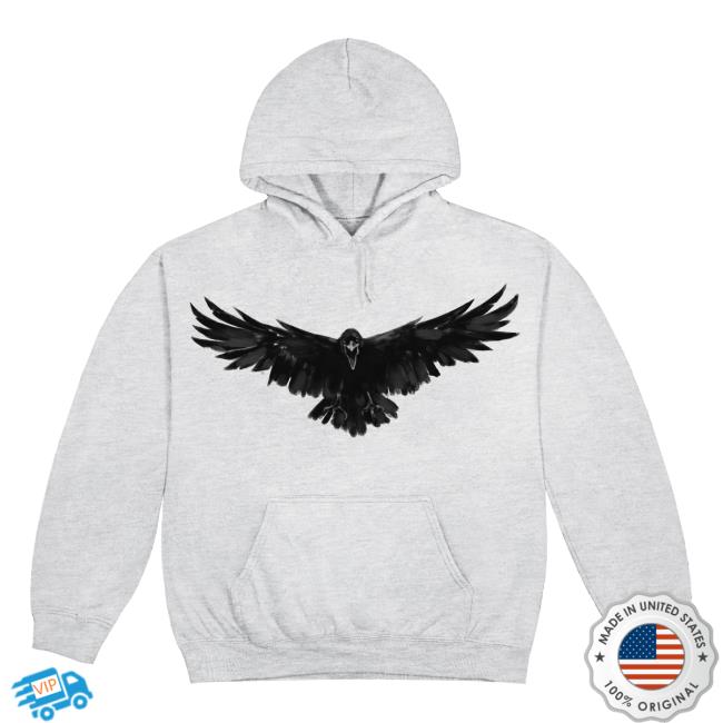 Official Gunna Merch Store Gunna Crow Hoodie (Grey)