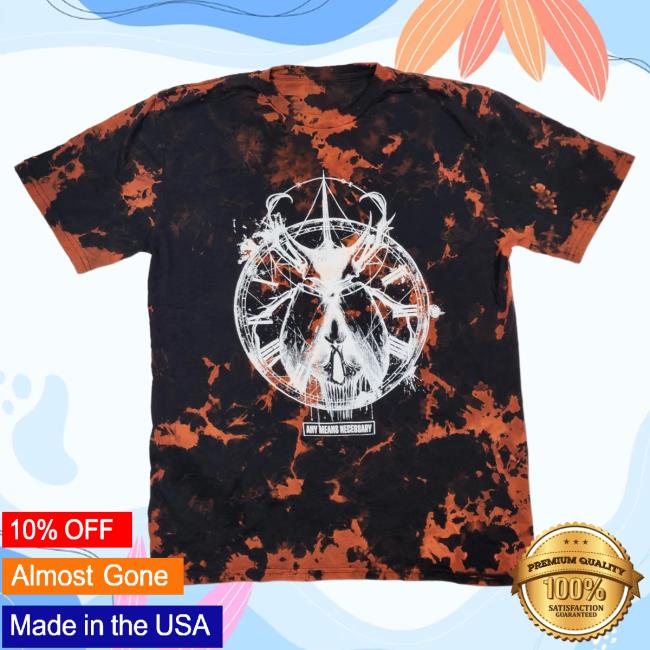 Official Any Means Necessary Clothing Tie Dye Death Beetle Shirt 2023 Bleached Tie-Dye