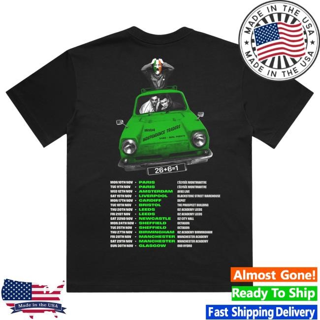 Limited Irish Independence Traders Tour Tee Kneecap Drop