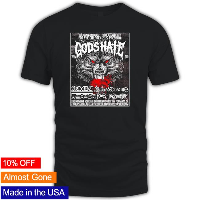 Official Gods hate buried dreams risk T Shirt