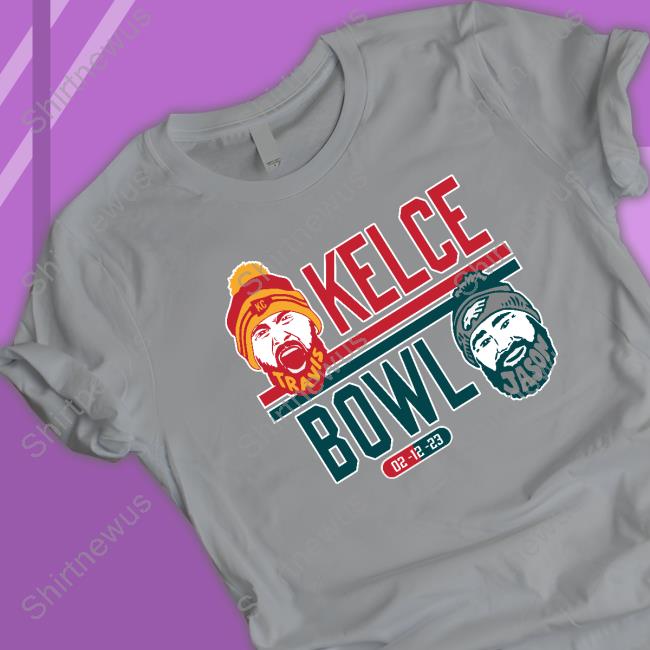 Jason Kelce Travis Kelce Super Bowl Shirt Grey