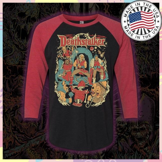 Creep-O-Rama Deathstalker “Sorcerers Order” Baseball Tee Launch Deathstalker “Sorcerers Order” Baseball Tee Created By Creep-O-Rama