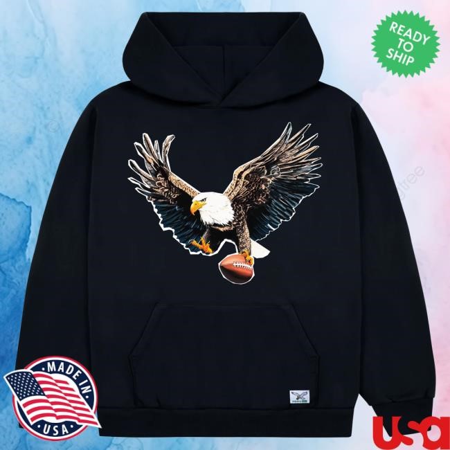 Official Golf Wang Merch Eagles Cutout Popover Hoodie by Golf Wang x NFL