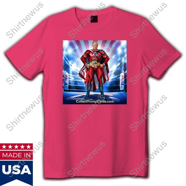 Donald Trump Digital Trading Card Shirt Collect Trump Cards