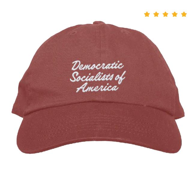 Official DSA USA Store Shop Merch | Democratic Socialists Of America DSA Script Pullover Cap