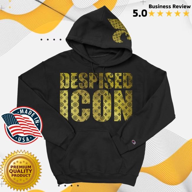 Official Indie Merch Store Shop Despised Icon Champion Gold Foil Hoodie IndieMerchStore