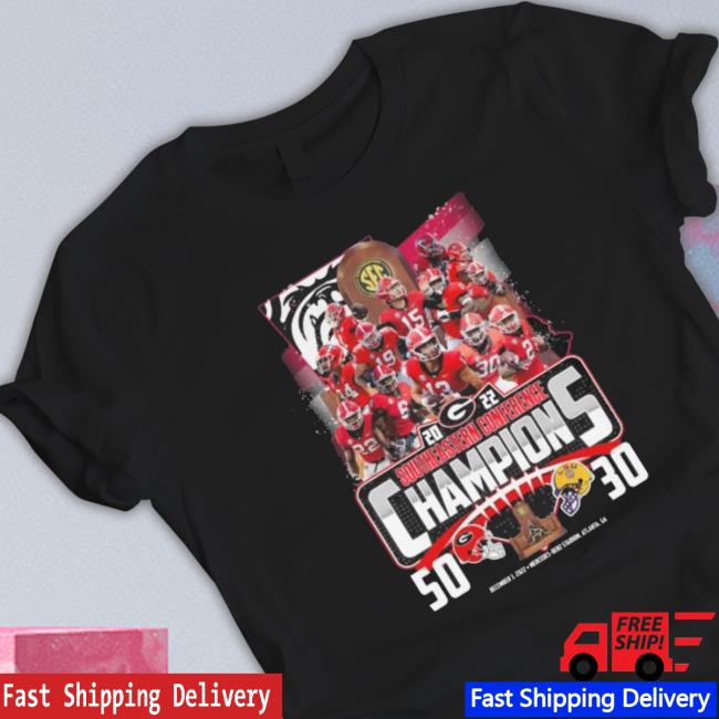 Georgia Bulldogs And Lsu Tiger Southeastern Conference Champions 2023 T-Shirt