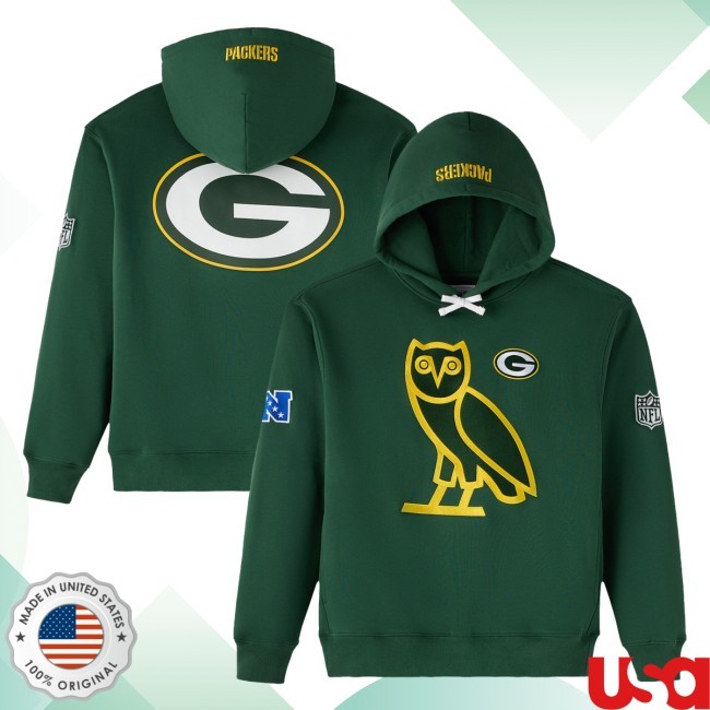 Green Bay Packers OVO Icon Team Hoodie - Green Hoodie