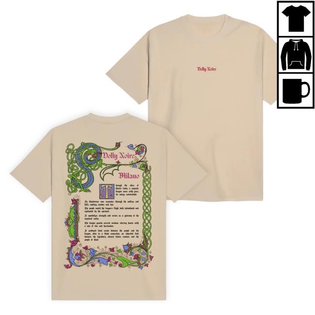 Dolly Noire Dragon Scroll Shirt Dolly Noire Merch Apparel