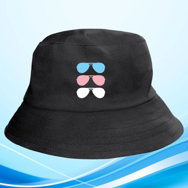 Official Biden Harris Merch Store Trans Pride Aviators Bucket Hat BidenHarris