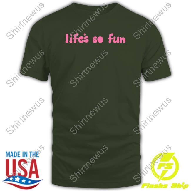 Life's So Fun Forest Green Hooded Sweatshirt