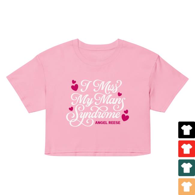 Official Angel Reese Merch Store Angel Reese "I Miss My Mans" Cropped Top Shirt Angel Reese Apparel Clothing Shop