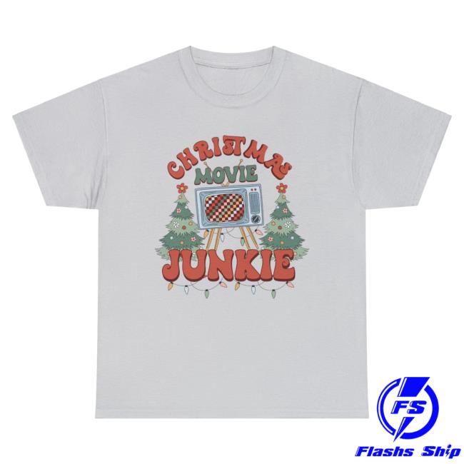 Official Hillbillies Apparel Merch Christmas Movie Junkie Tee