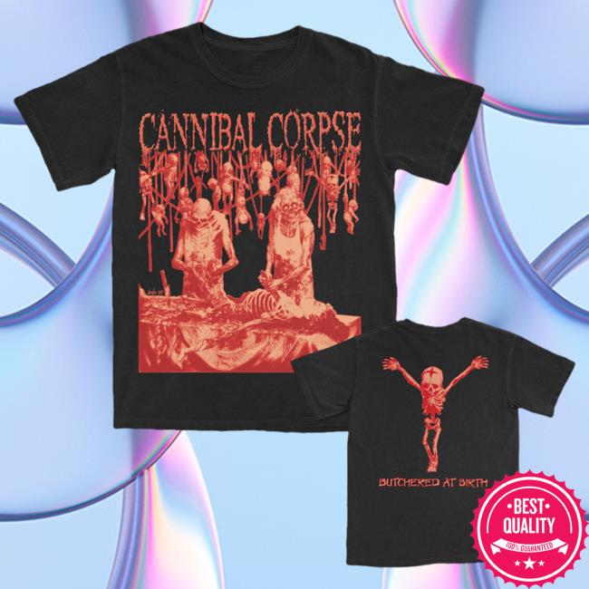 Official Kings Road Merch Store Cannibal Corpse Butchered At Birth Bootleg Shirts (Black) Kings Road Shop CannibalCorpse