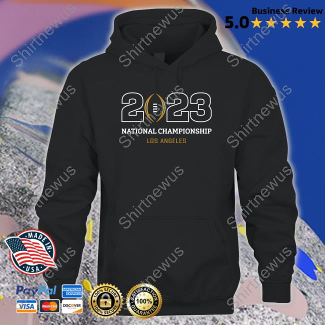 2023 National Championship Los Angeles Black T-Shirt Shop Collegefootballplayoff Merch