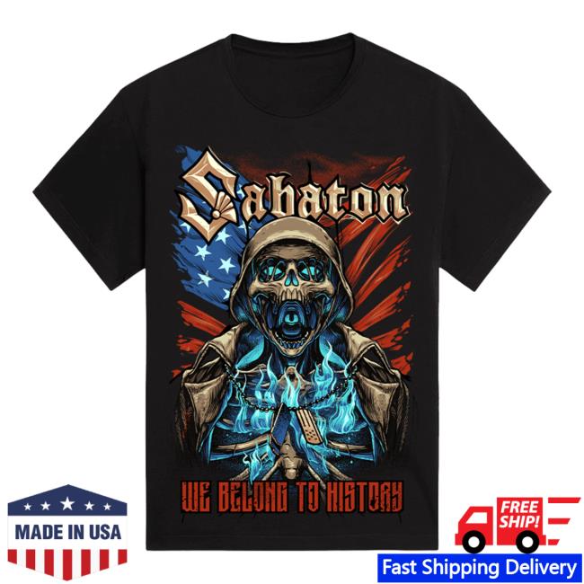 Official Sabaton Store Shop Merch We Belong To History T-Shirts