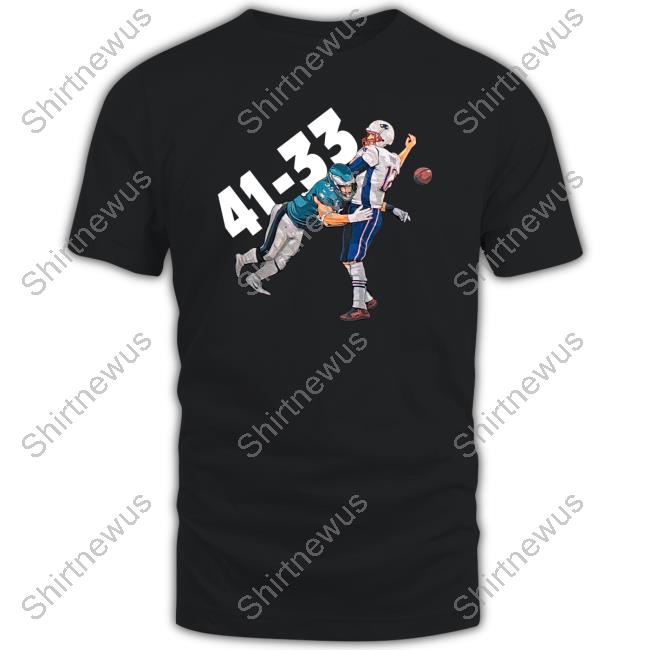 Official Philadelphia Eagles Beat New England Patriots 41-33 To Win Super Bowl Lii T-Shirt